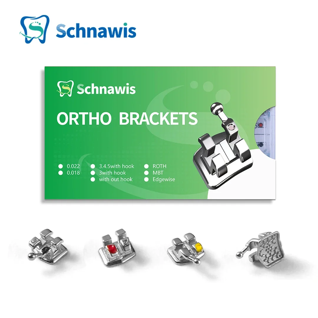 200 шт./кор. стоматологические ортодонтические мини-металлические брекеты ROTH MBT
