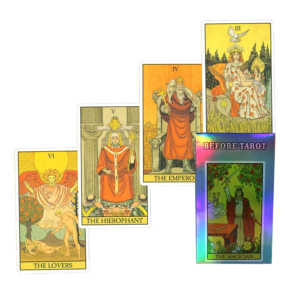 

Tarot Cards Deck Waite for Beginners with Guidebook White Board Game Guidance Divination DIVIN Personalized Cards