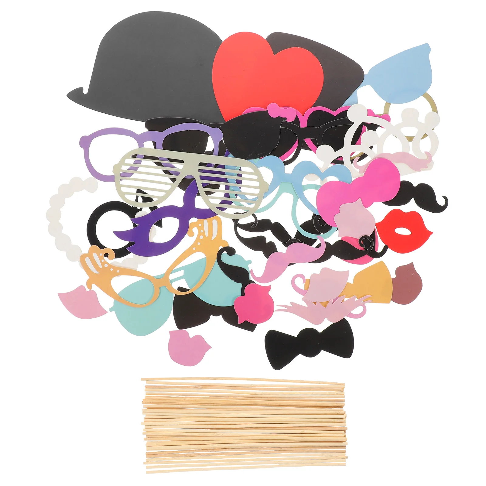 44-в-1 очки сделай сам красные губы галстуки-бабочки шапки на палочках реквизит для