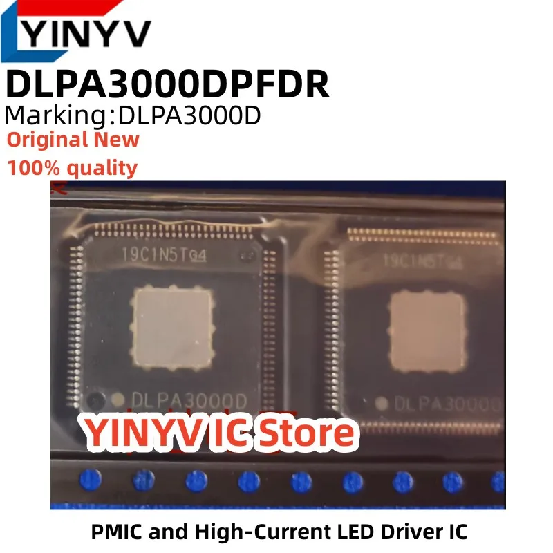 

1-5pcs DLPA3000DPFDR DLPA3000D HTQFP100 DLPA3000 PMIC and High-Current LED Driver IC Chip Original New 100% quality