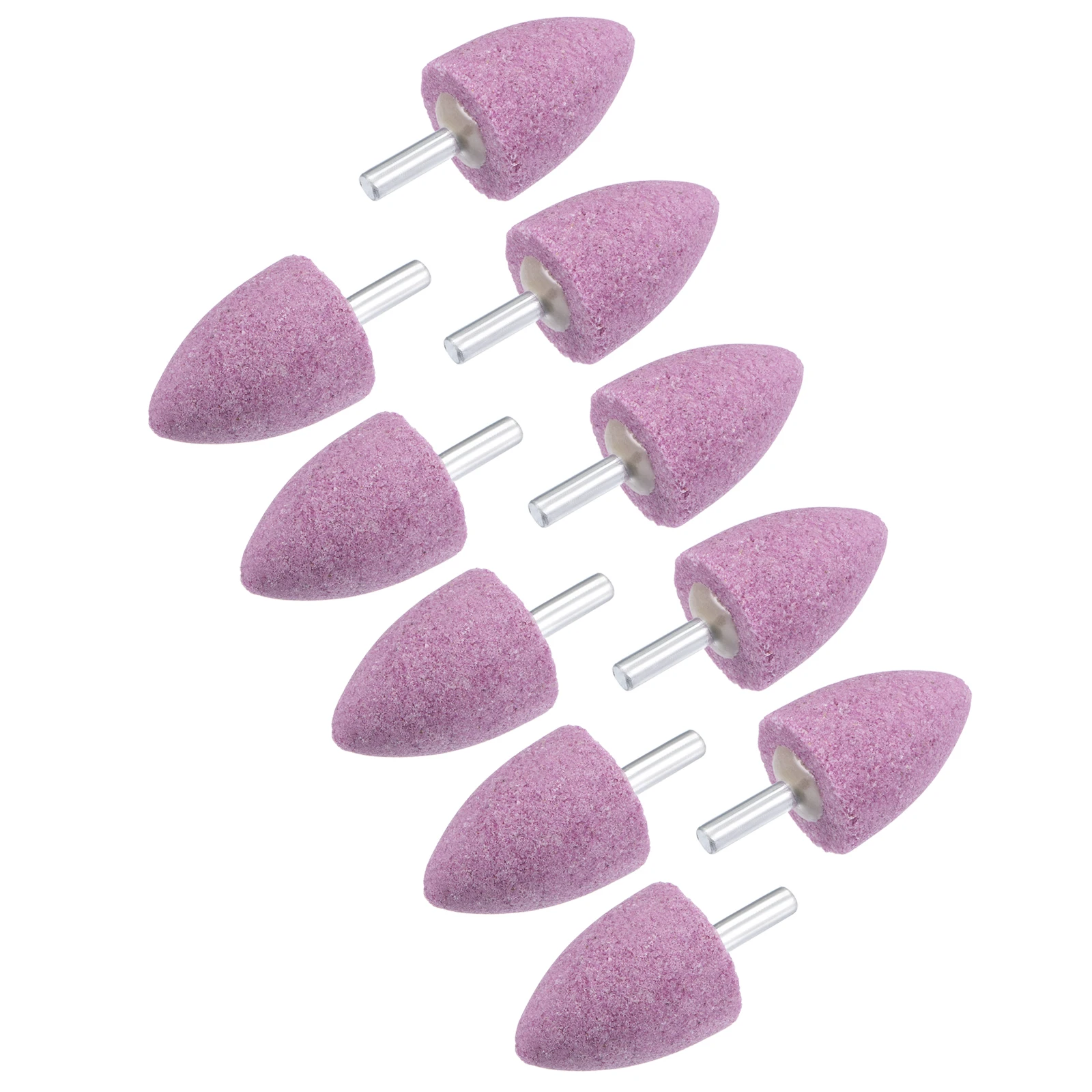 

Uxcell Abrasive Mounted Stone Grinding Bits for Rotary Tool 1/4" Shank 1.18" Diameter 60 Grit Conical Grinding Wheel 10 Pcs