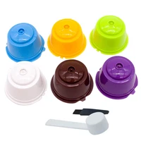 reusable coffee capsule filter cup for nescafe dolce gusto refillable caps spoon coffee strainer tea basket kitchen accessory