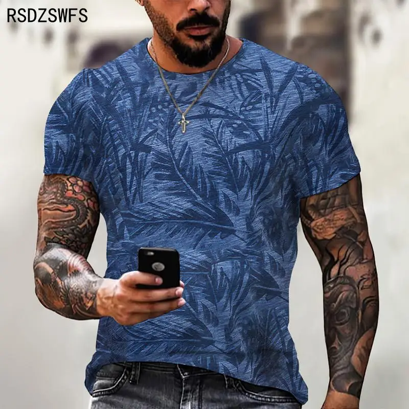 

Men's T Shirts Hawaiian Style 2021 Crew Neck Shirts Casual High Quality 3D Printed Fashion Short Sleeve Tops Plus Size Tops