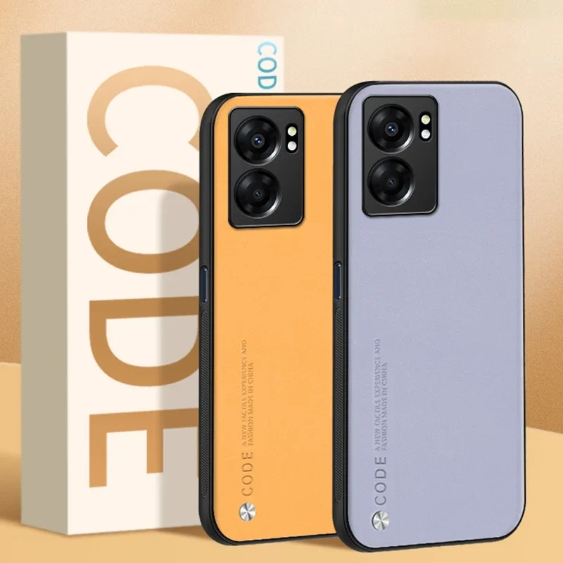 Роскошный чехол из искусственной кожи для OPPO A57 A77 4G 2022 A97 матовый силиконовый