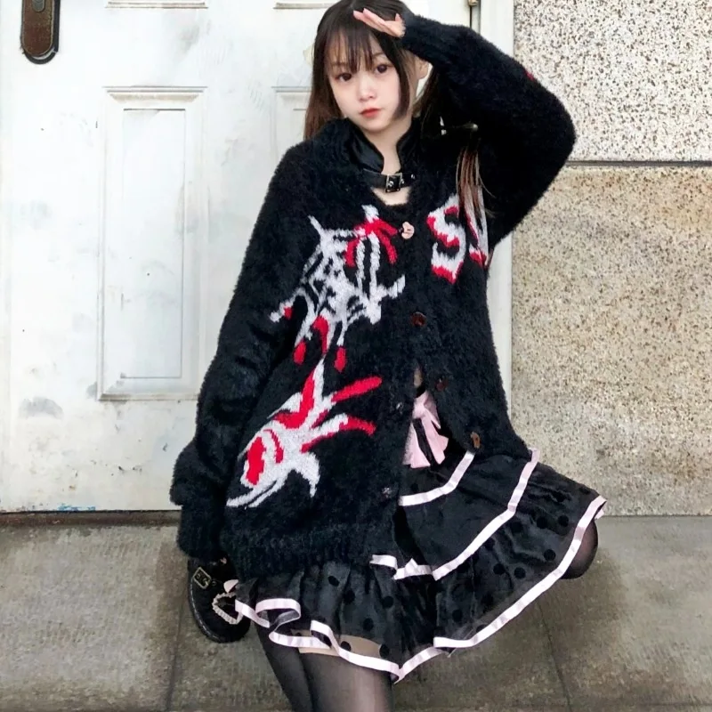 Новинка весна-осень женская модная свободная Черная куртка с длинным рукавом и