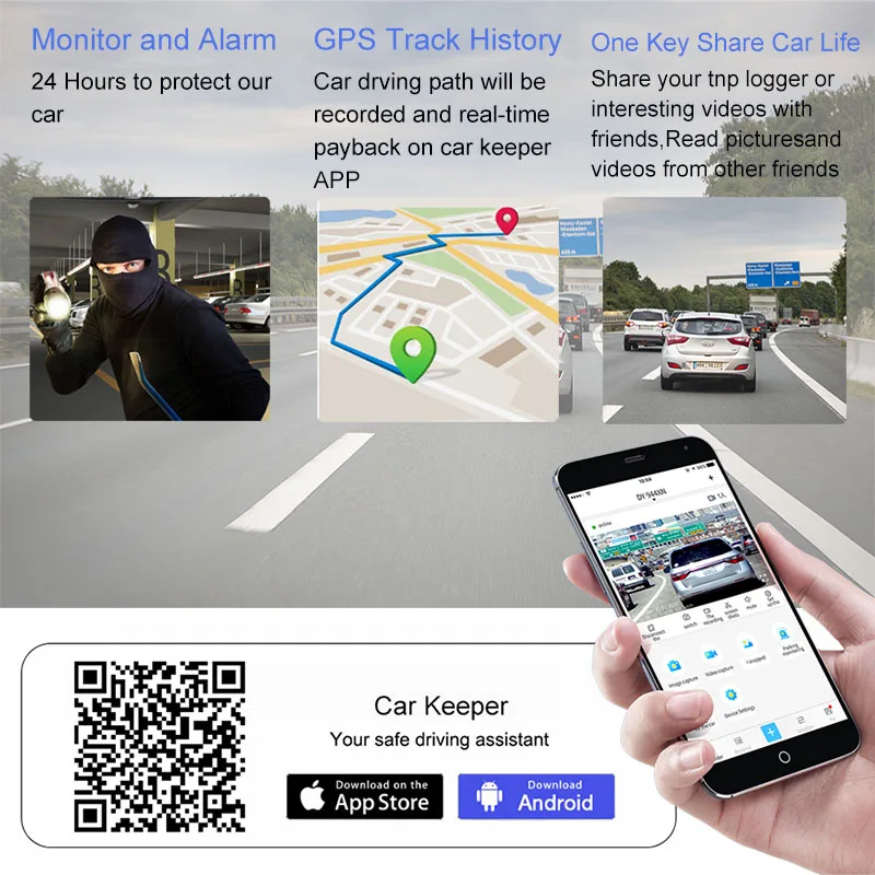 Зеркало-видеорегистратор Anfilite 11 дюймов Android 8 1 4 + 32 ГБ GPS-навигация |
