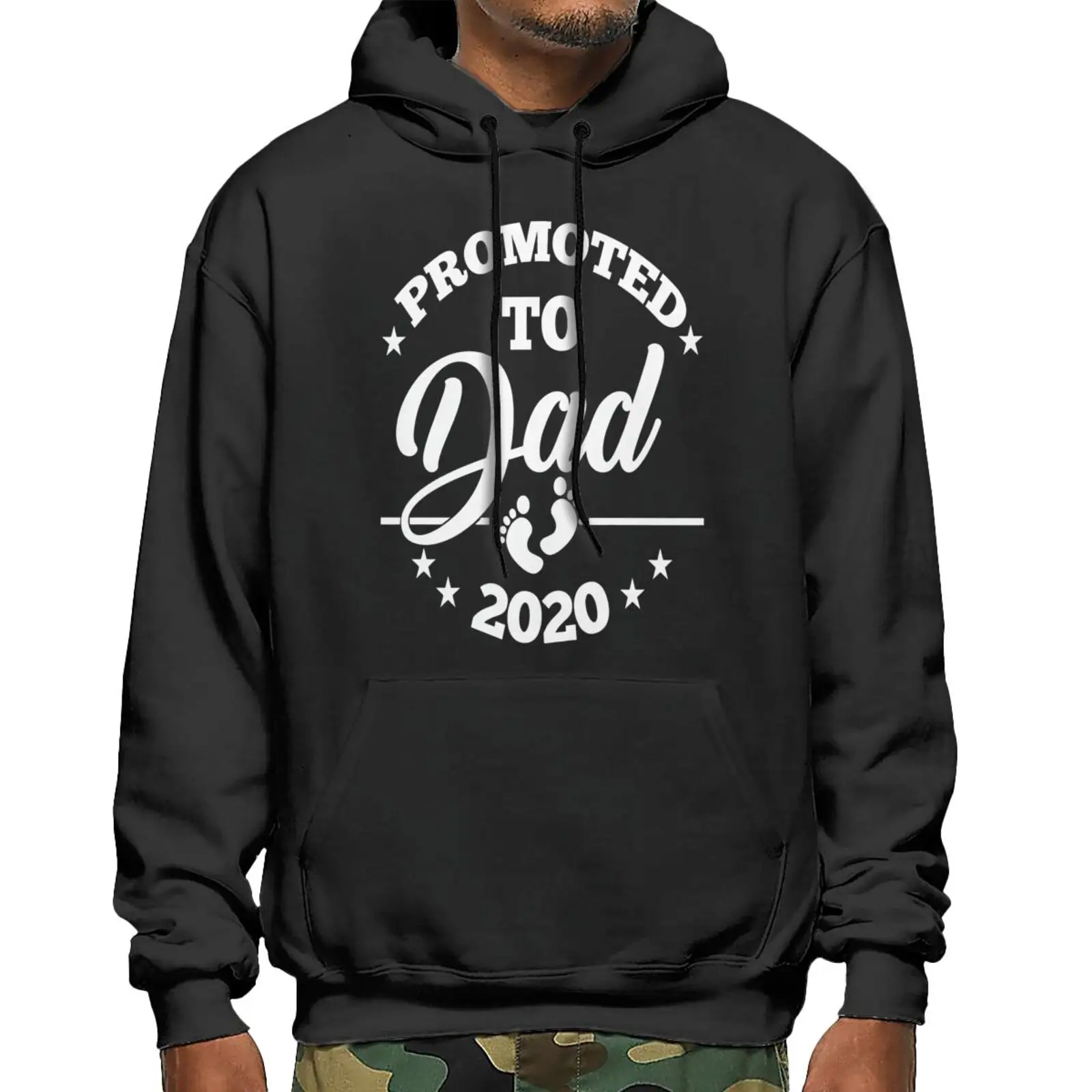 

Promoted To Dad 2020 For Father Hoodies Gothic Clothes Sweater Male Fleece Jacket Women's Hoodie Sweatshirt With Hood Pullover