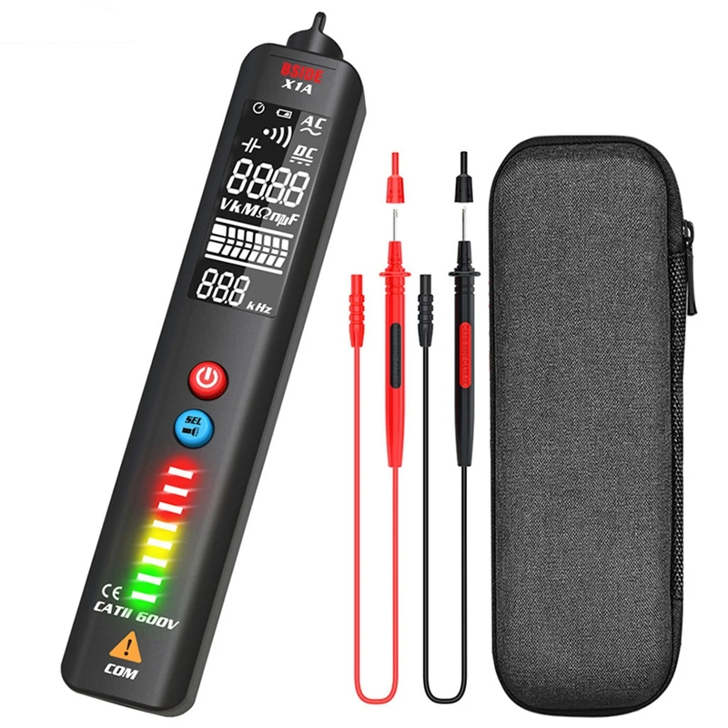 Тестер напряжения BSIDE X1A ЖК-дисплей EBTN 3-линейный дисплей и регулируемая