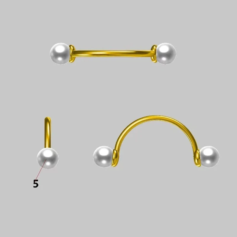E15E Cool Nose Lifter для улучшения черт лица Легкий зажим носа Медные кольца перегородки