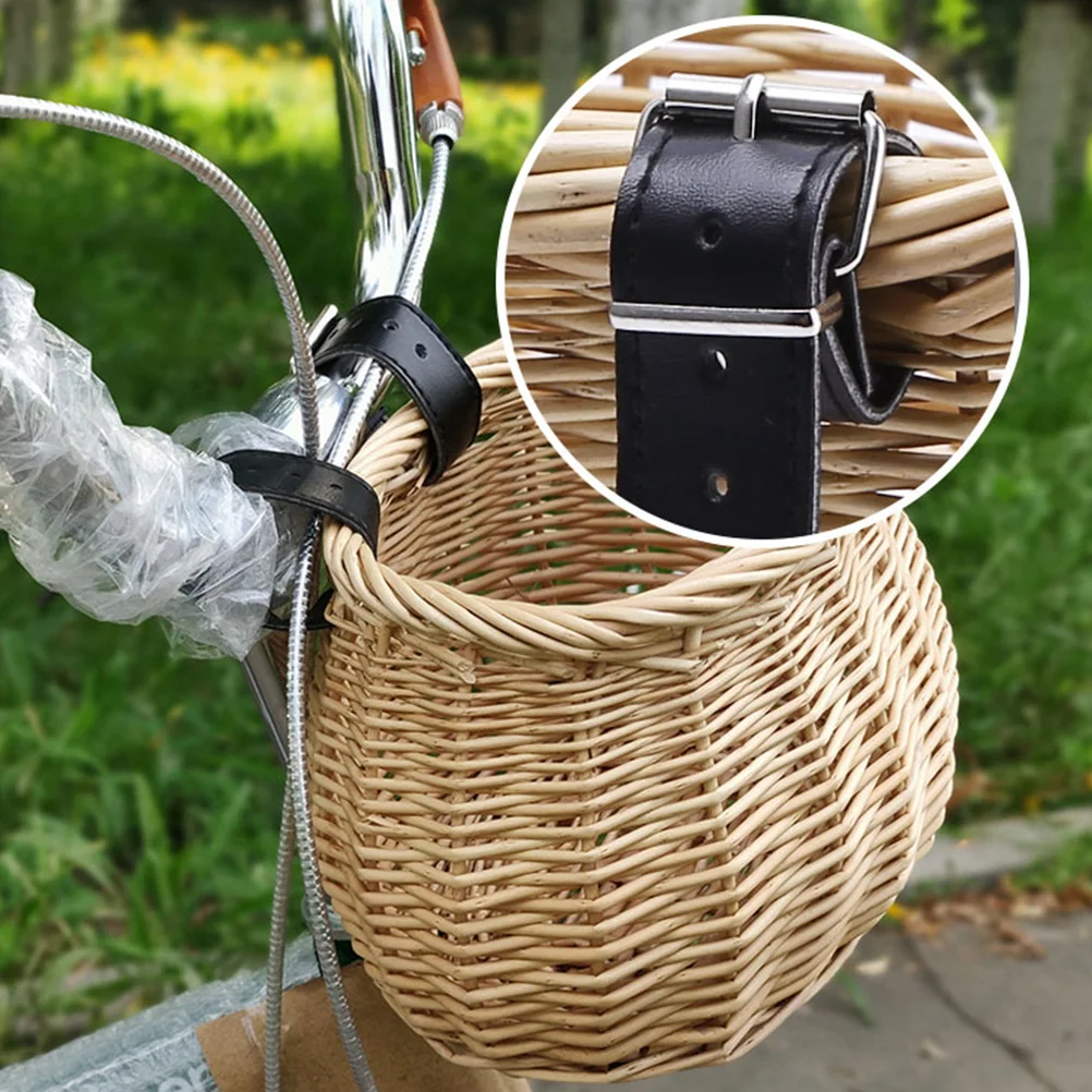 

Basket Bike Front Kids Girls Children Wicker Woven Rattan Mountain Boys