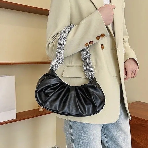 

Popular Simple Womens Daily Bag Casual PU Leather Sling Tote Bag Purse Ladies Elegant Shoulder Bag