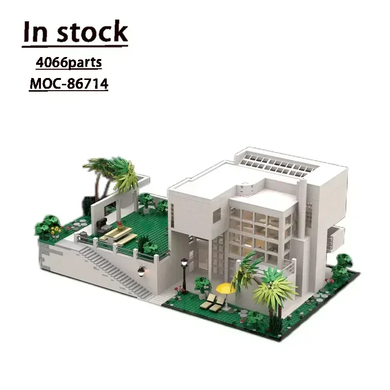 MOC-86714 Giovannitti House of Richard Meier собранный строительный блок модель 4066 детали детская