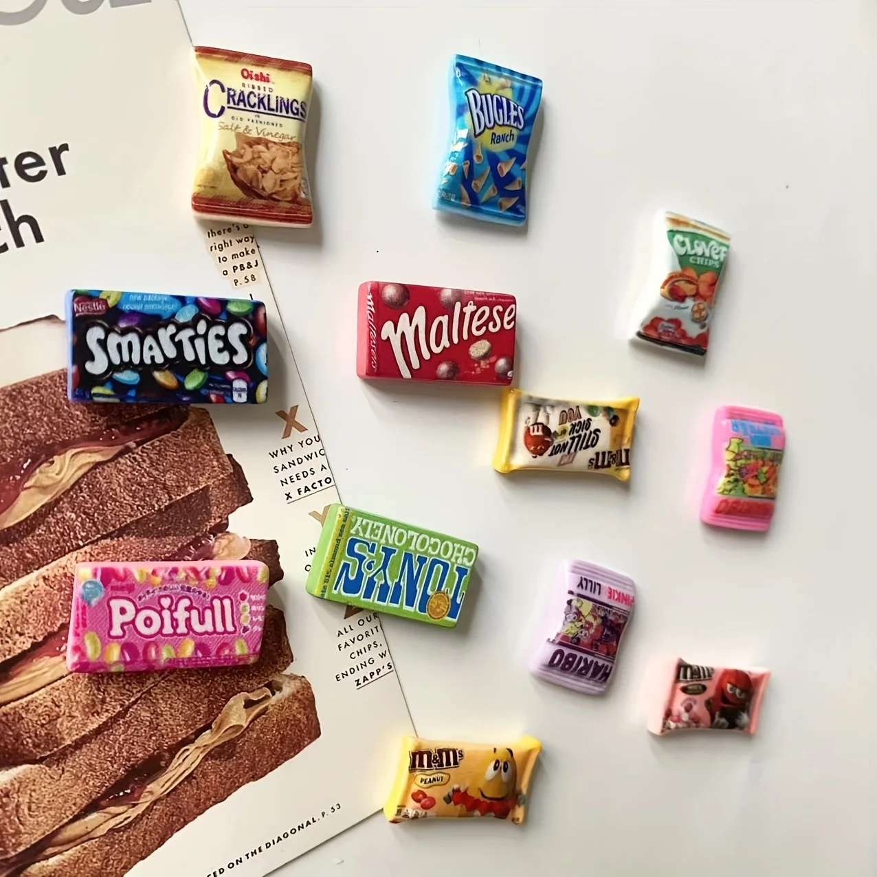 8 шт. милые магниты для холодильника