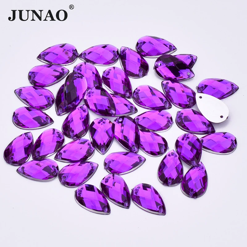 

JUNAO 13*18 мм 18*25 мм, темно-фиолетовый цвет, пришивная в форме слезы, искусственная фотография для свадебного платья