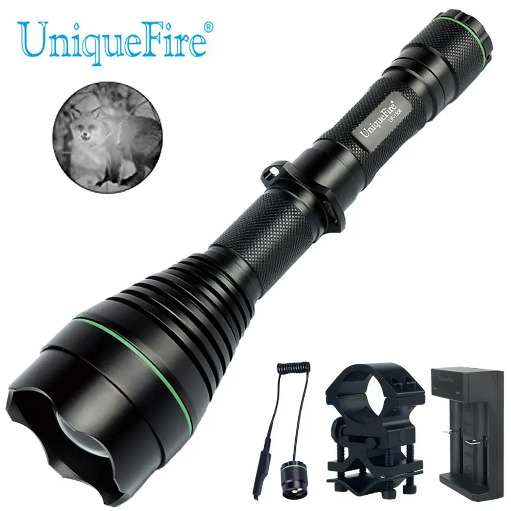 

UniqueFire 1508 50 мм IR 940nm светодиодная вспышка инфрасветильник 3 режима тактическая вспышка светильник зарядное устройство + крысиный хвост + креп...