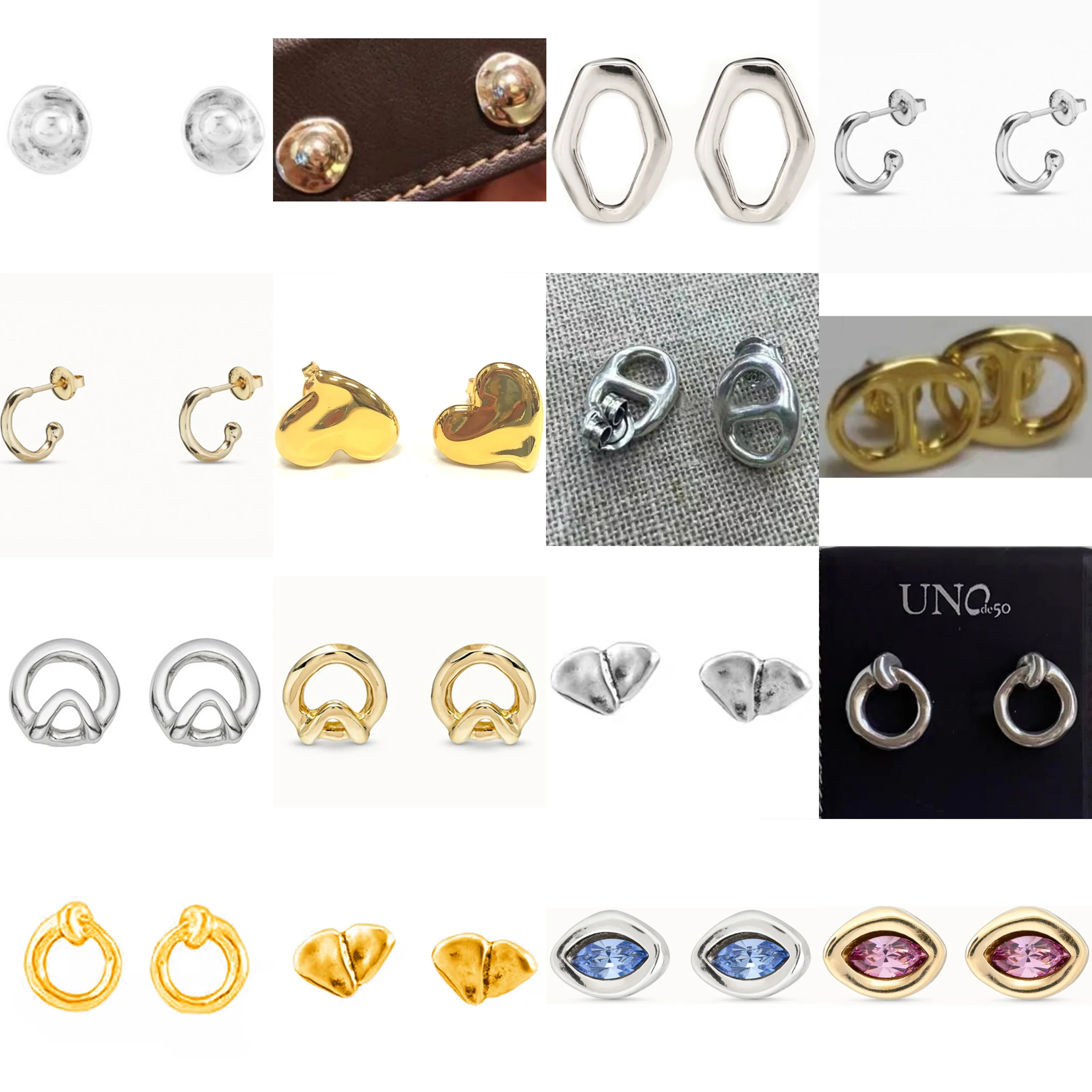 Высококачественные роскошные обручи Huggie с покрытием из розового золота — легкий