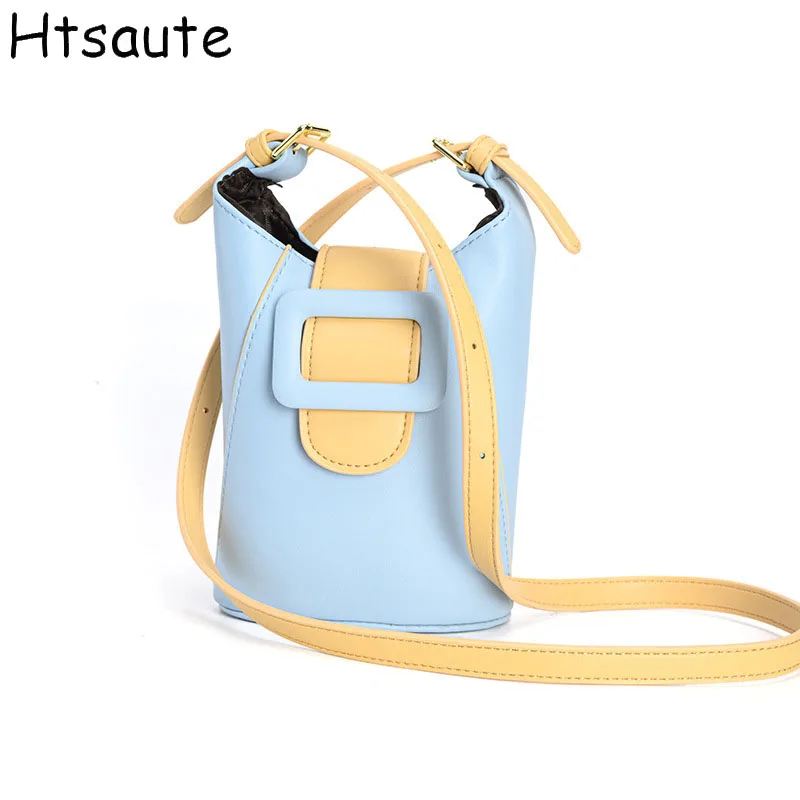 

Trendy Women Buckets PU Leather Shoulder Bag Crossbody Messenger Bag For Girls Handbags Satchel Purse Casual Ladies Phone Clutch