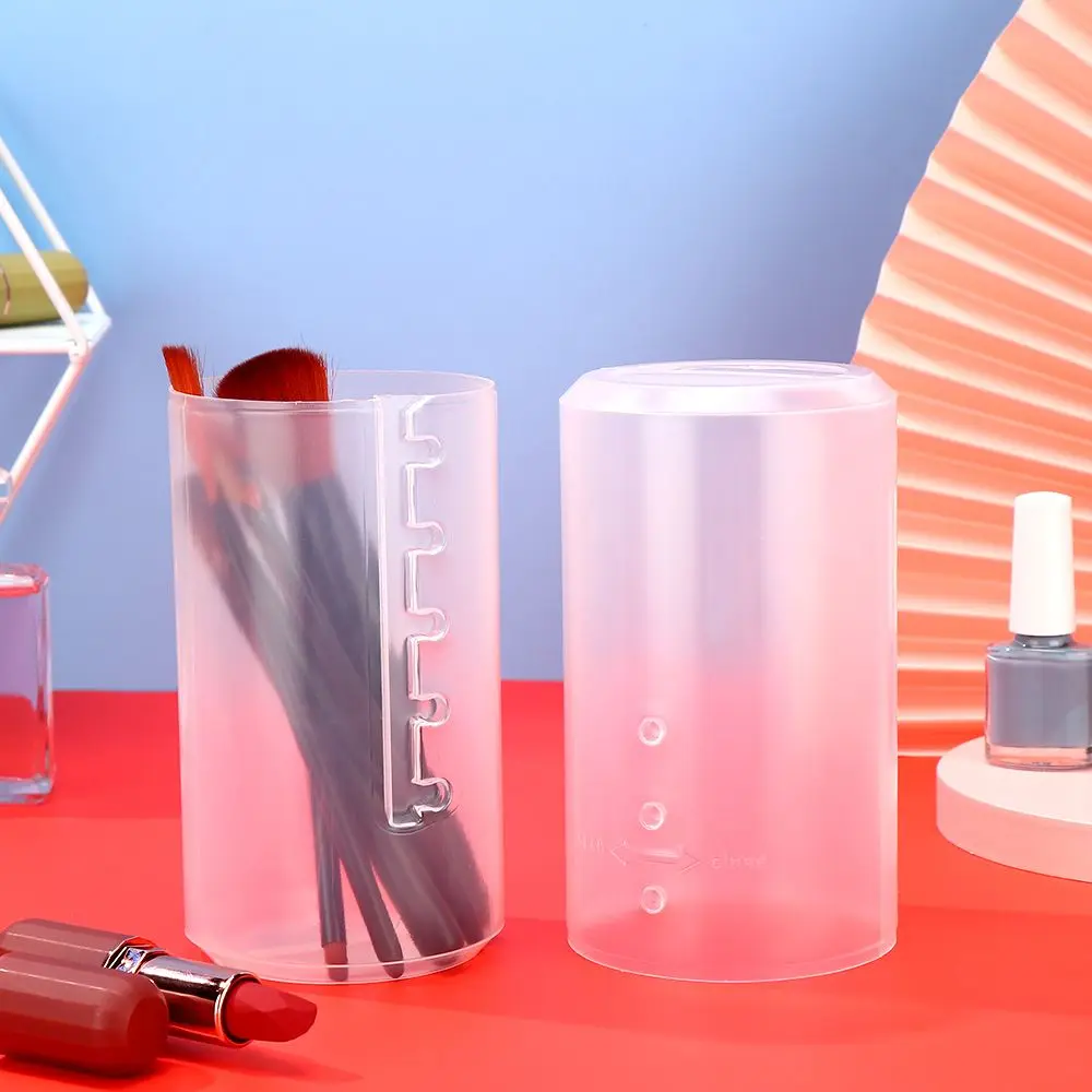 Держатель для кисточек макияжа дорожный пластиковый органайзер сумка хранения