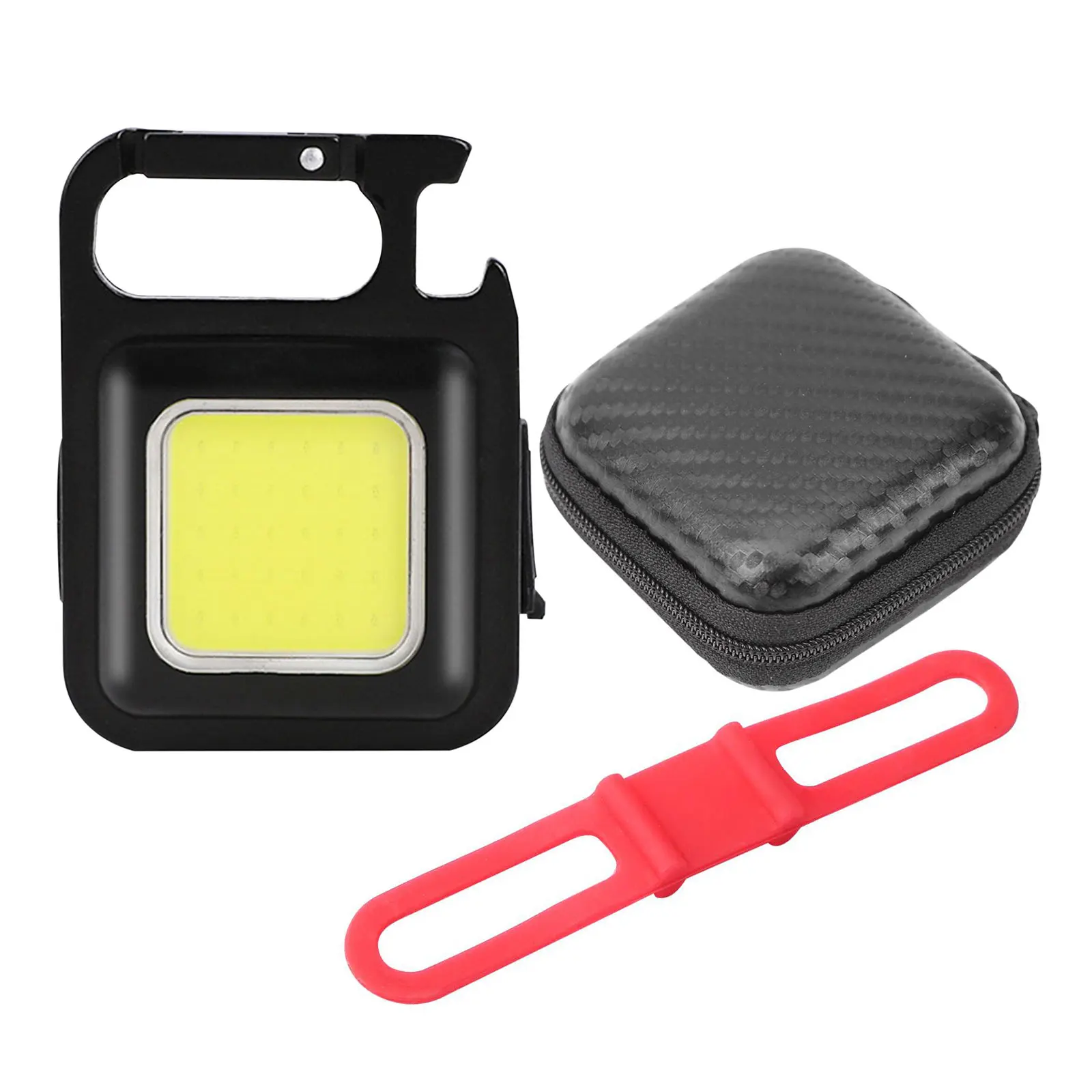 

COB-вссветильник рабочее освещение портативная карманная вспышка фонарик брелок USB перезаряжаемая для улицы кемпинга маленький свет штопор