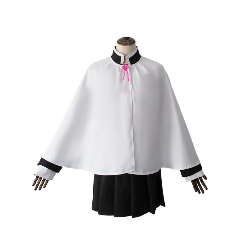 

Anime Demon Slayer Kimetsu No Yaiba Woman Kimono Tsuyuri Kanao Cosplay Costume Butterfly Headdress Adult Kids