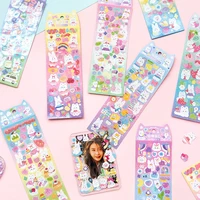 kawaii cute cartoon bear bunny sticker diy scrapbook sticker confetti decoration diy idol photo frame