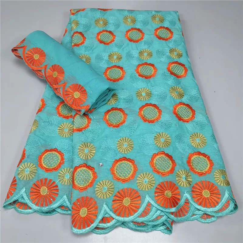 

5+2 Y Swiss lace fabric 2022 Dubai heavy beaded embroidery African lace fabrics 100% cotton Swiss voile lace in Switzerland 9L16