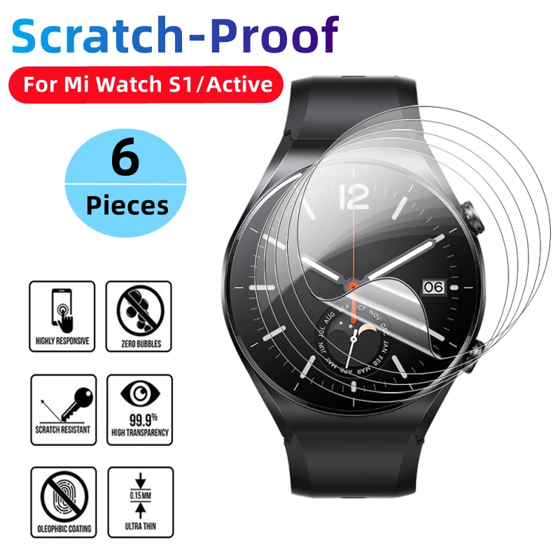 Мягкая защитная пленка из ТПУ для смарт-часов Xiaomi Watch S1 Active Mi защита экрана от