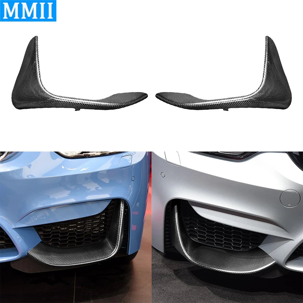 

Для BMW F80 M3 F82 F83 M4 2014-2022 углеродное волокно Передняя обмотка вентиляционного отверстия угловая крышка автомобильное украшение