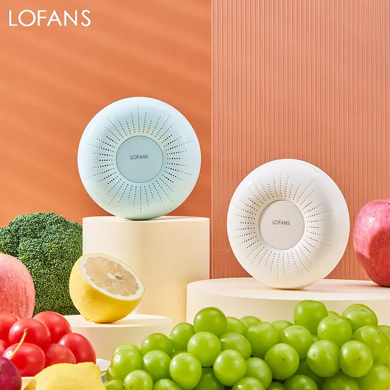 

Lofans Refrigerator Deodorizer Shoe Cabinet Wardrobe Portable Air Purifier Kitchen Keeping Fresh USB Rechargeable Deodorant