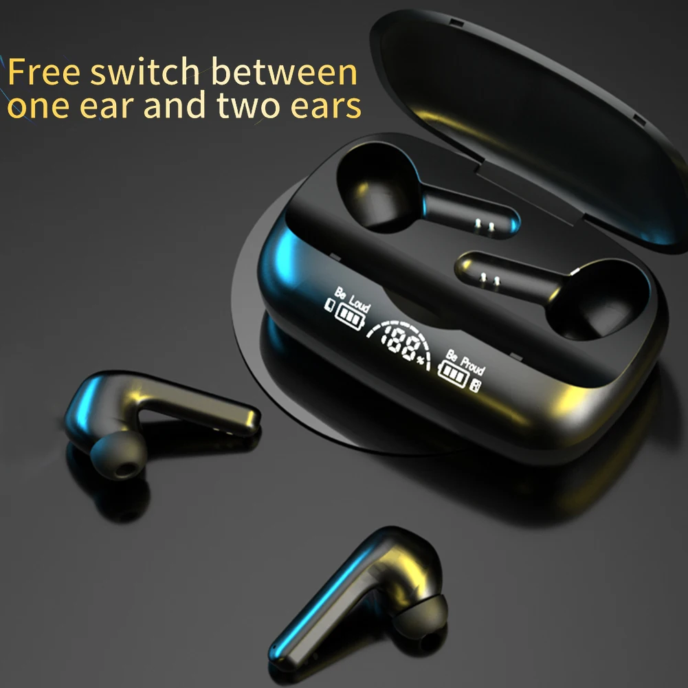 

Wireless Earphones TG04 TWS HiFi Stereo Wireless Earbuds With Mic Bluetooth-compatible 5.2 In Ear Sports Game Headset Earphones