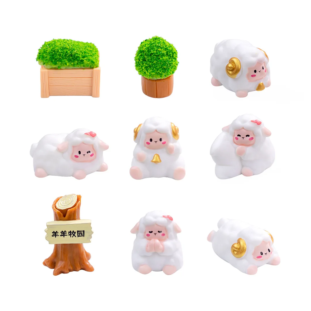 

Миниатюрные фигурки овец tongyue