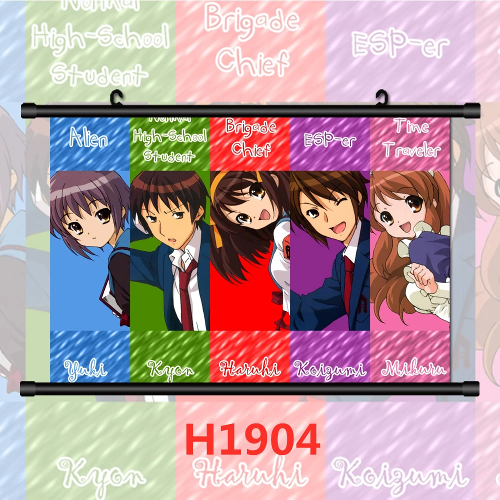 Аниме Картина на холсте меланхоли Харухи сузумия постеры стену художественные