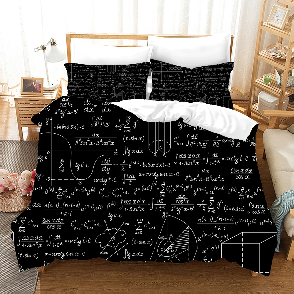 

Mathematics Function Bedding Set Duvet Cover Sets Comforter Bed Linen Twin Queen King Single Size Dropshipping