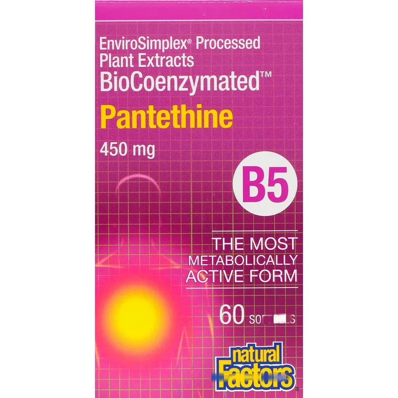 

BioCoenzymated,Panthionine,Vitamin B,450 mg, 60 pieces