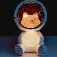 new creative astronaut night light cute pet spaceman night lamp home decoration kid gift bedroom ornaments light astronaut lamp