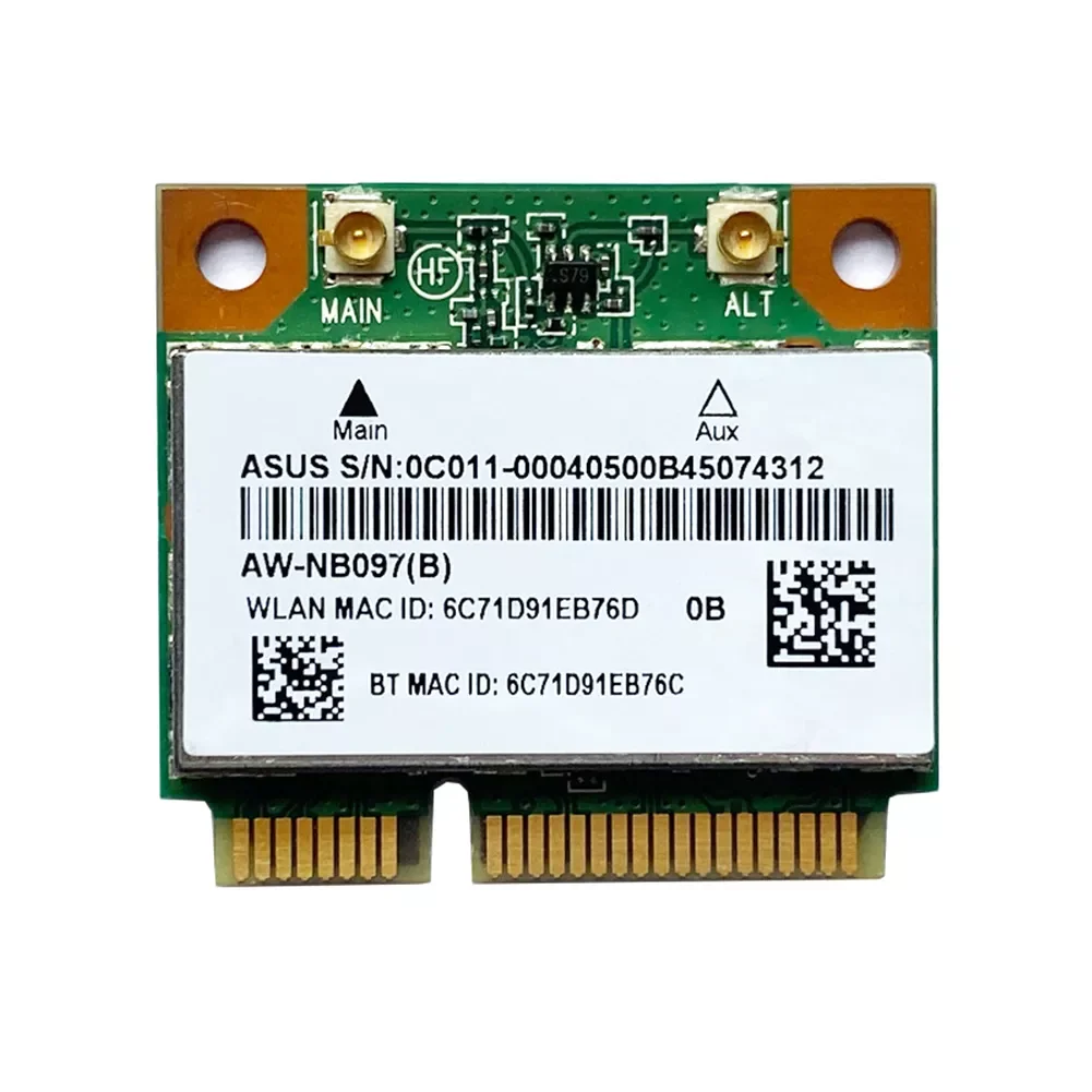 

AR5B225 2 in 1 Desktop Computer Wireless LAN WIfi NetCard Bluetooth-Compatible Network Card 2.4Ghz 300M Mini PCI-E WiFi Adapter