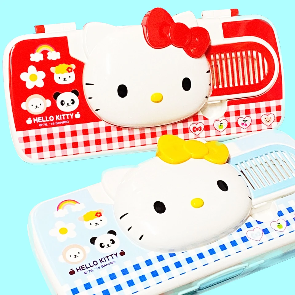 

Hello Kitty Pencil-Box Kawaii with Mirror Comb Srudents Anime Sanrioed Cute Girlis Pupils School Supply Practical Birthday Gift