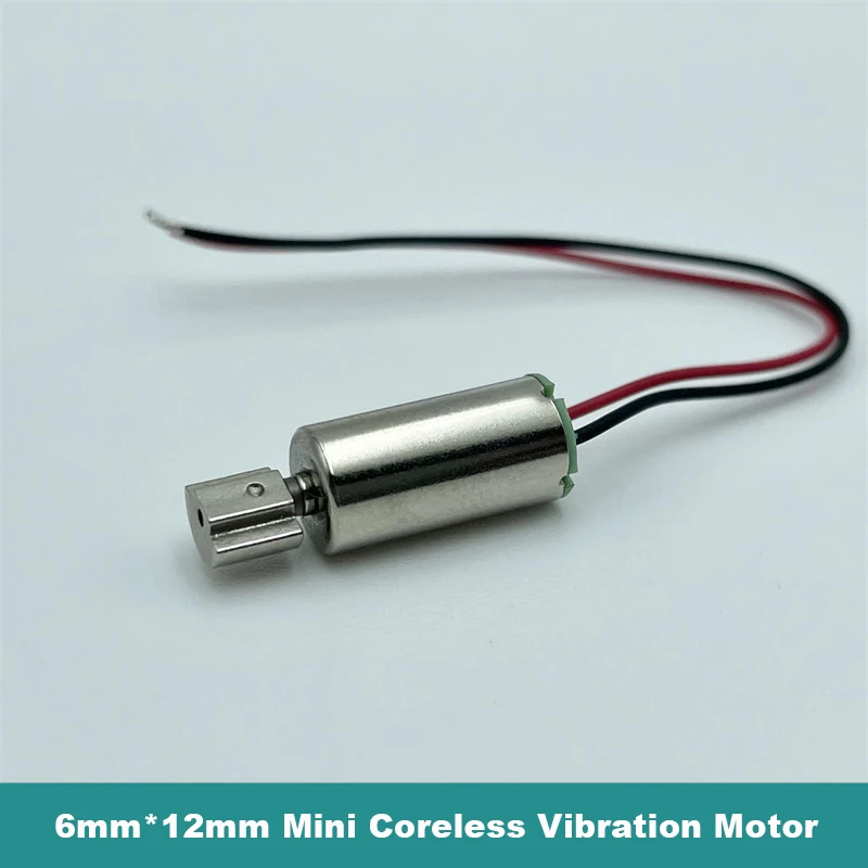 

0612 6mm*12mm Mini Tiny Coreless Vibration Motor DC 3V 3.7V Cylindrical Vibrating Vibrator Motor DIY Toy Massager Toothbrush