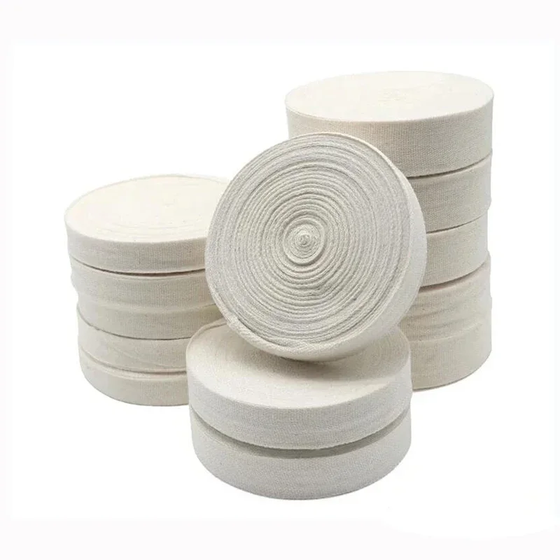 25 м/рулон электрический хлопчатобумажный марлевый ремень ширина 15/20/25 мм белая