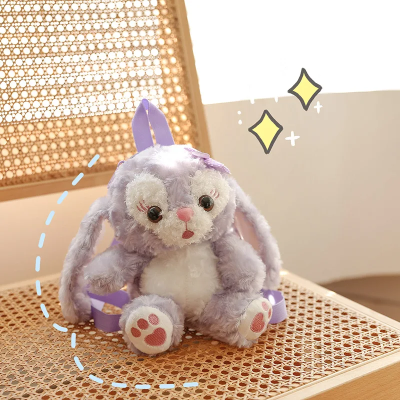 

Милый Плюшевый Рюкзак Disney Stellalou, комикс, плюшевая сумка для кукол, милый мягкий набивной рюкзак на плечо, сумки, подарок на день рождения