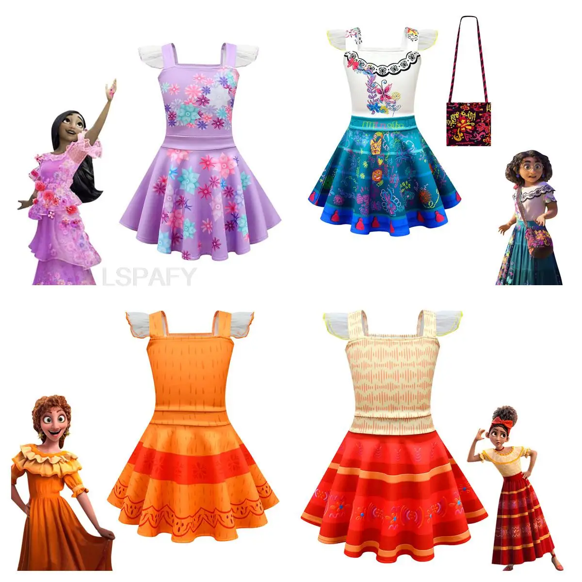 Новое изящное платье для девочек Disney карнавальное Летнее Детское миди-платье