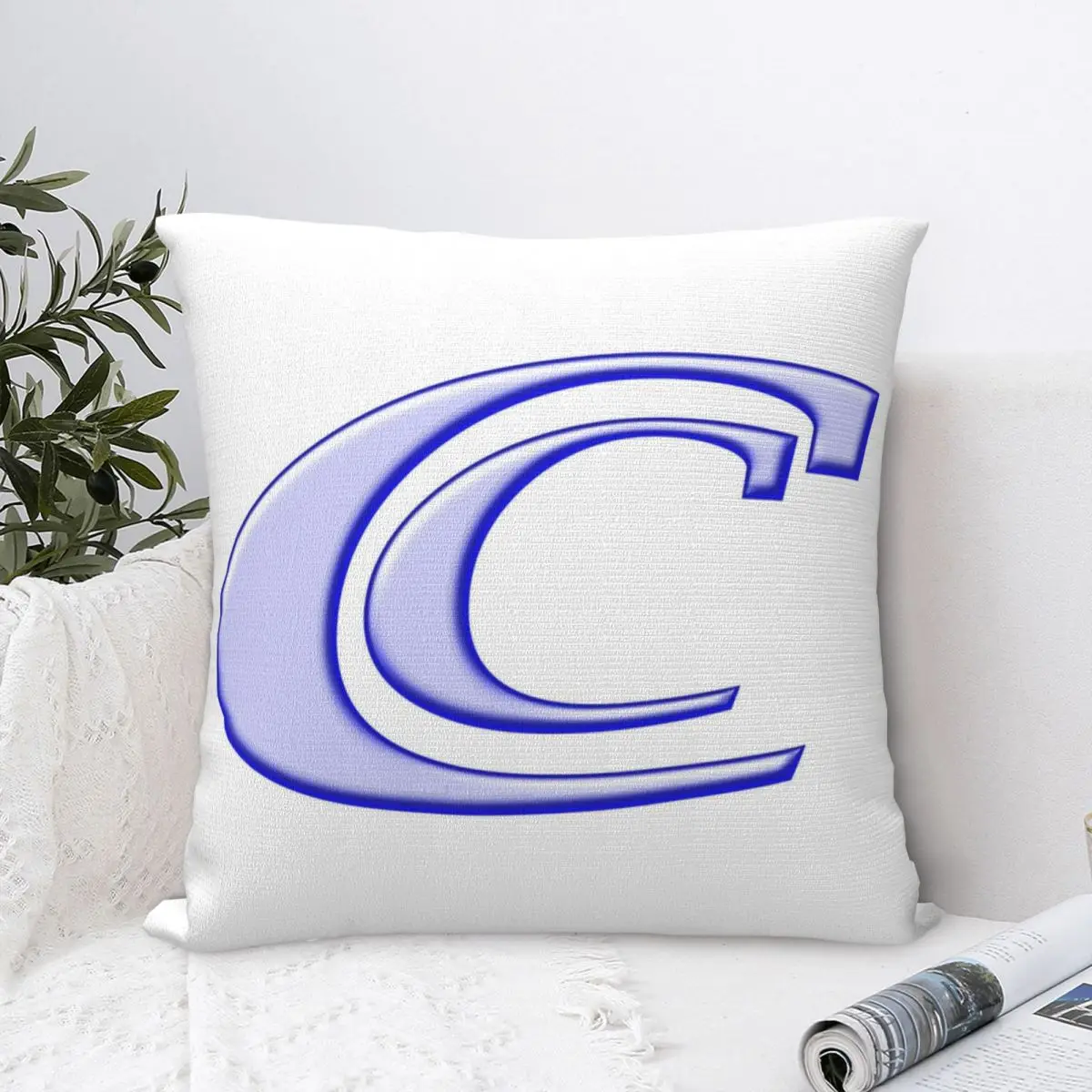 

INITIALS CC Pillowcase Pillow Case Cushion Cover Home Sofa Car Decorative Throw Pillow Printing Square Anime 45*45cm