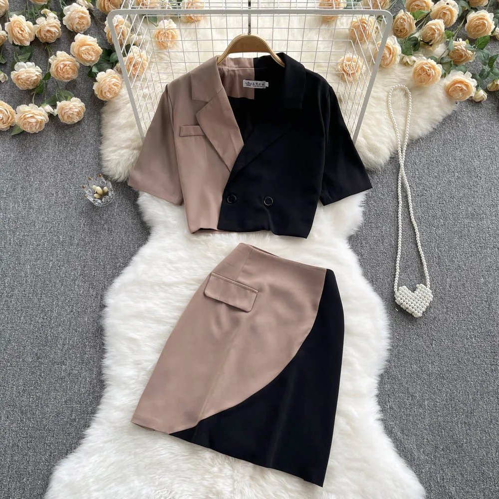 

2022 Summer New Wear Fashion Suit Suit Skirt Two-Piece Suit