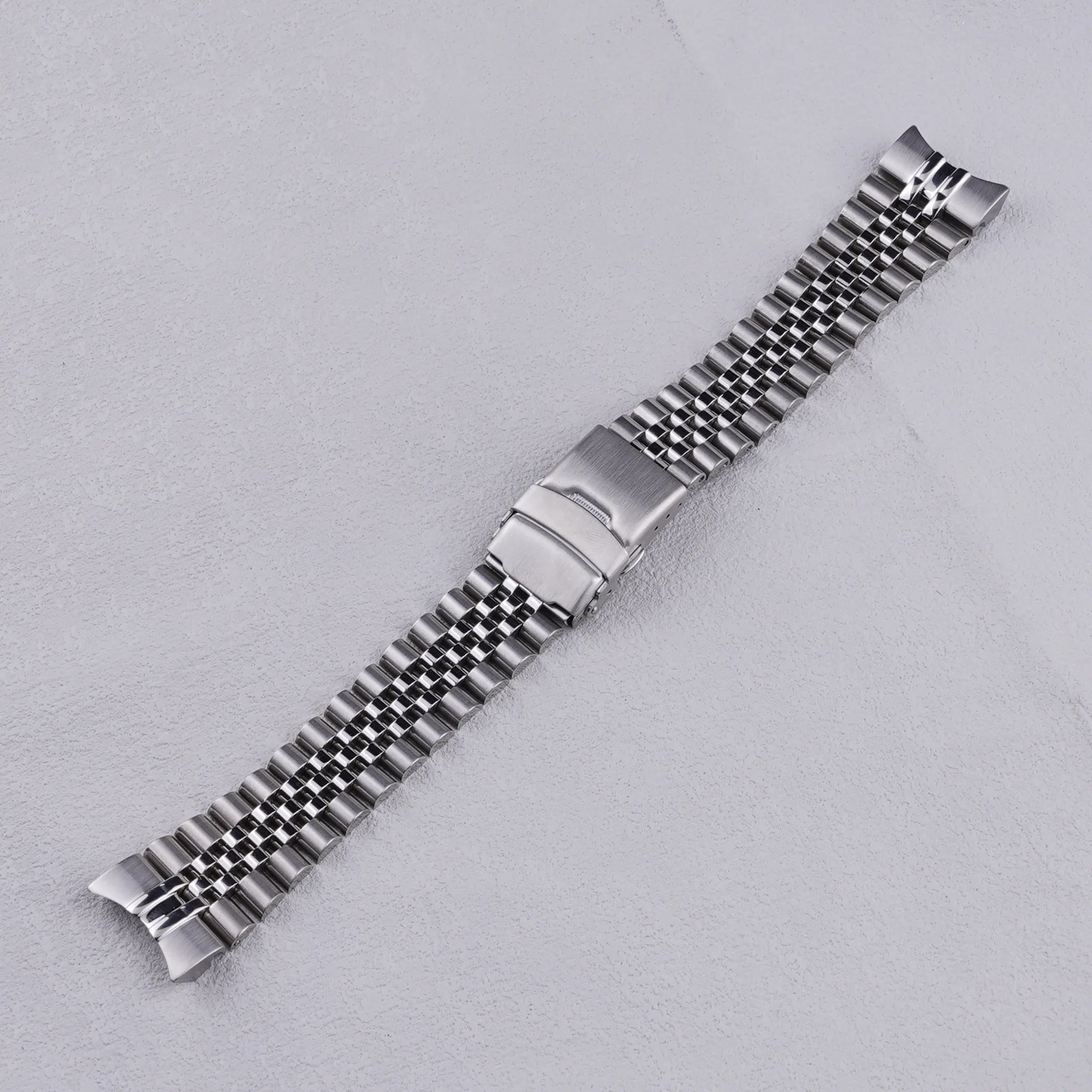 Фото Для Seiko Sea Urchin SNZF13 SNZF15 SNZF17 SNZF19 22 мм твердый изогнутый конец из нержавеющей стали серебряный ремешок для часов браслет от Rolamy №2