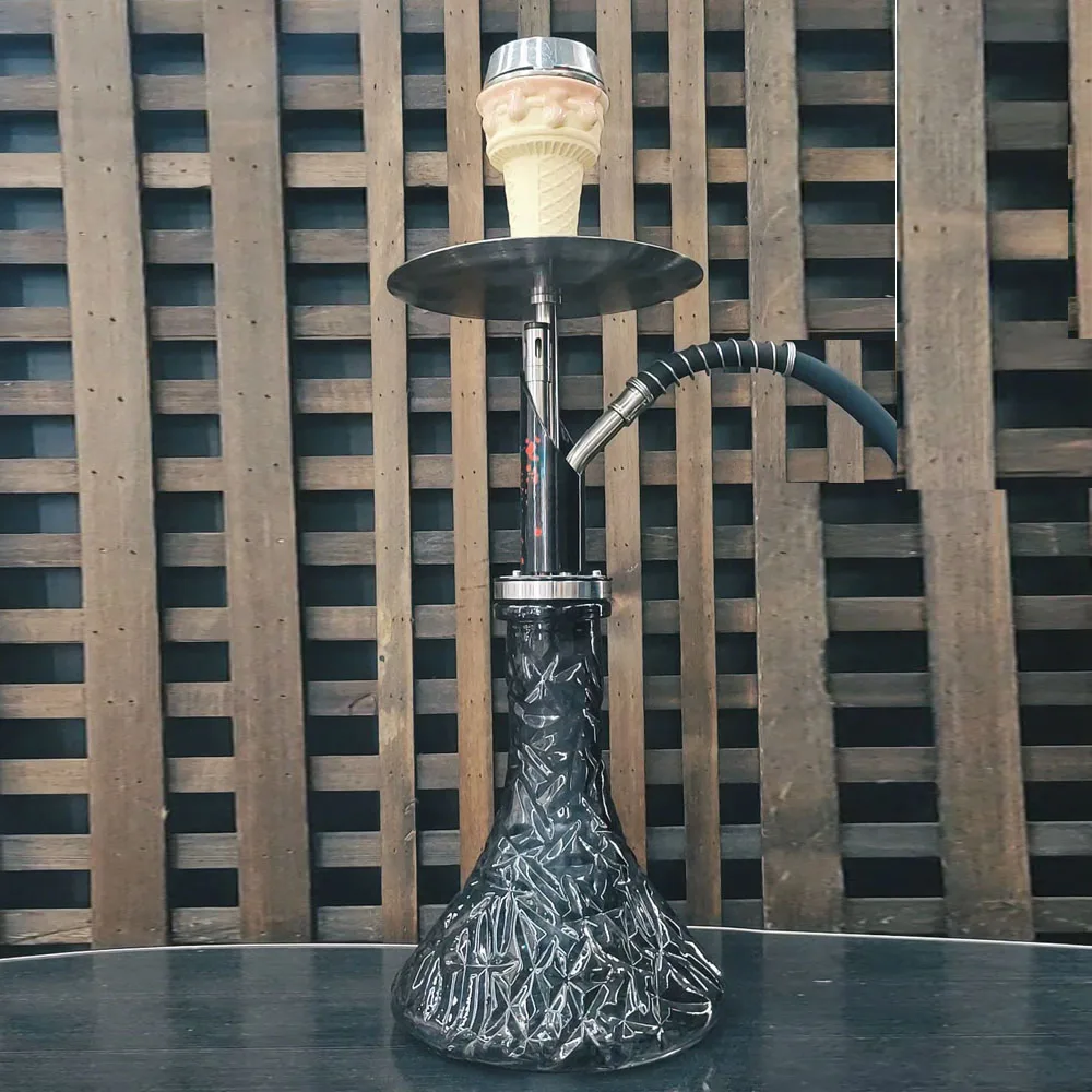 

Middle Eastern Arabic Hookah Stainless Steel Colourful Elements Large Hookah Complete Smoking Kit Shisha