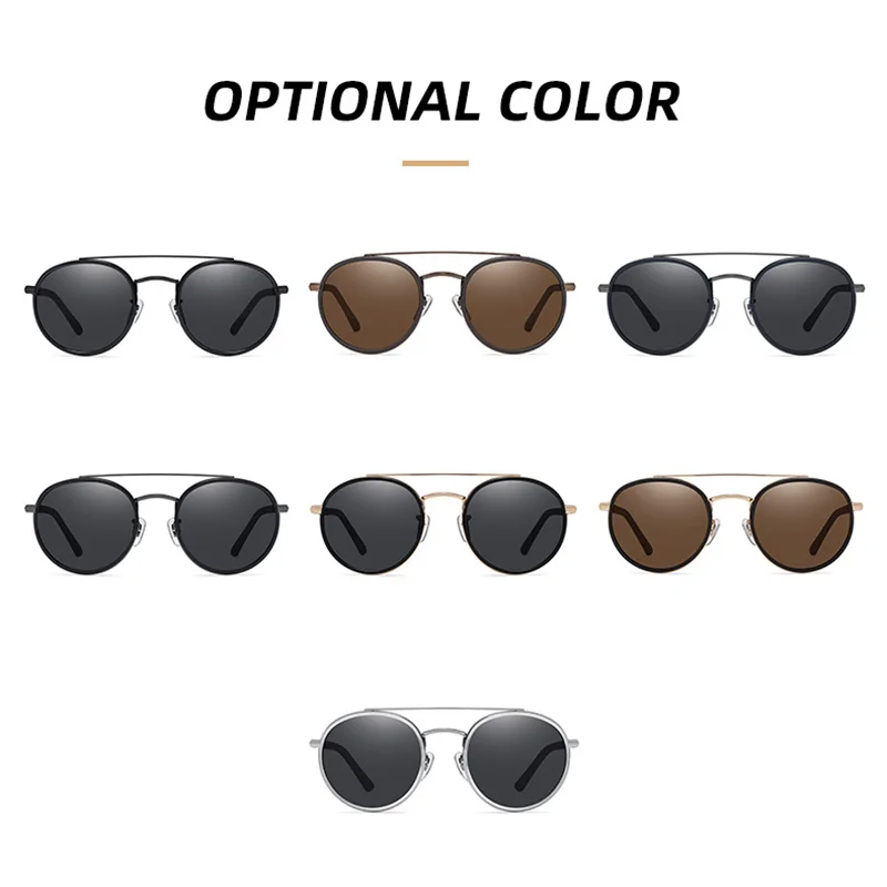 Круглые поляризованные Винтажные Солнцезащитные очки kuдамские/женские