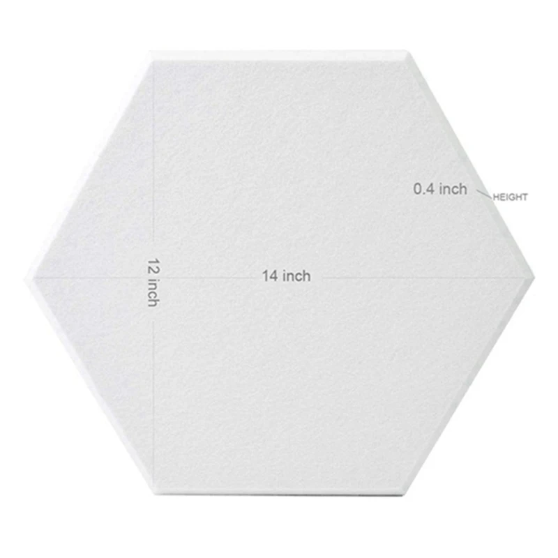 

24 Pack Hexagon Acoustic Panels Beveled Edge Sound Proof Foam Panels,Sound Proofing Padding For Wall Decor,Studio&Office