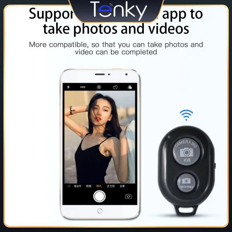 

1pc Self-timer Remote Controller Portable Convenient Camera Stick Shutter Light Weight For Android /ios Mini Abs