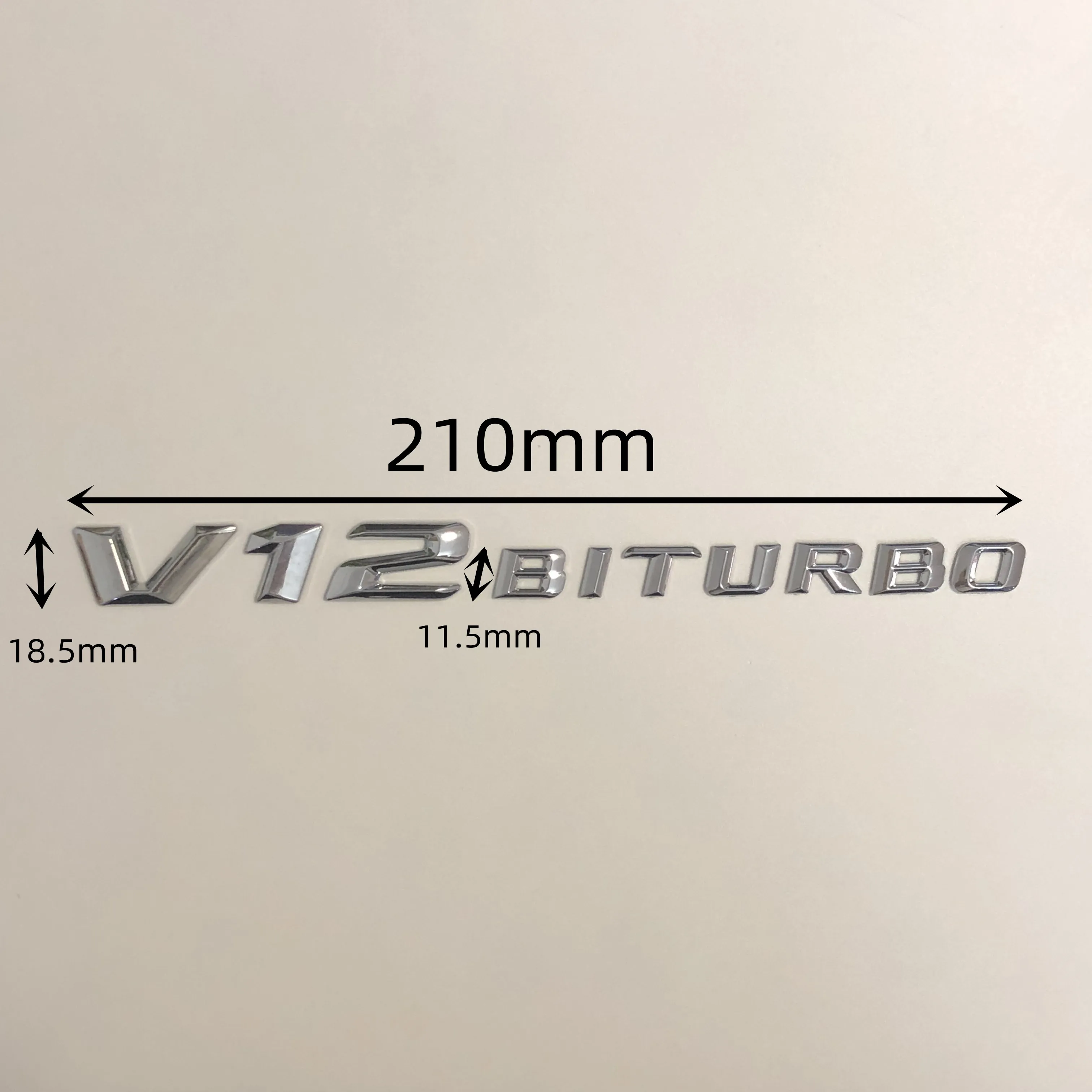 1 шт. Yawlooc 3D Автомобильная Наклейка ABS V12 BITURBO логотип эмблема значок задняя сторона