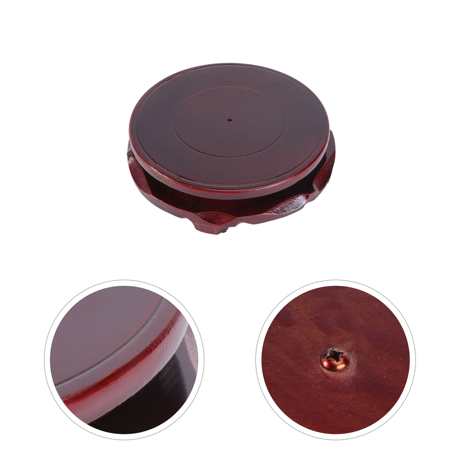 2 шт. круглая ваза поворотная основа имитация деревянного цветочного горшка